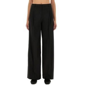 THE GARMENT Women's Wide Leg Pleated Trousers Women BLACK Pants